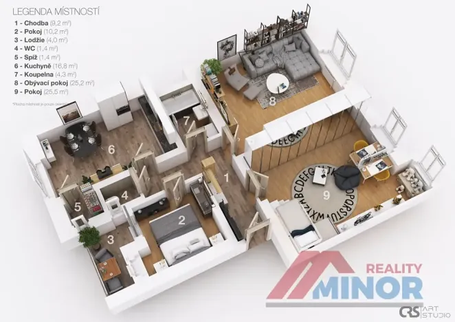 Prodej bytu 3+1, Slaný, Ouvalova, 94 m2