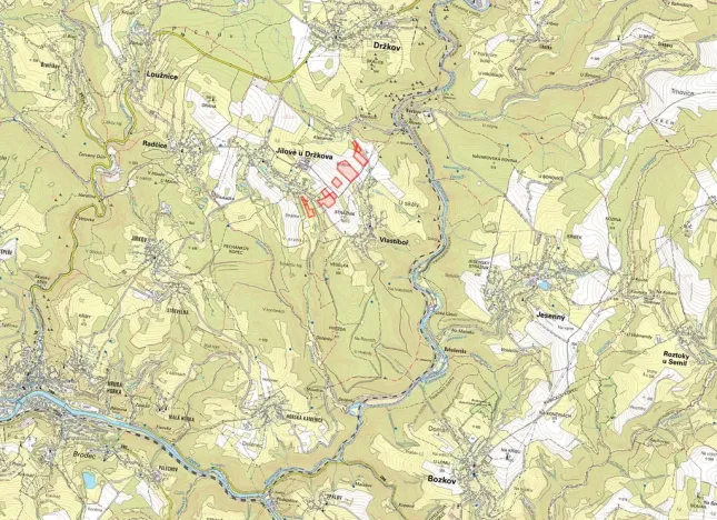 Prodej louky, Jílové u Držkova, 29340 m2