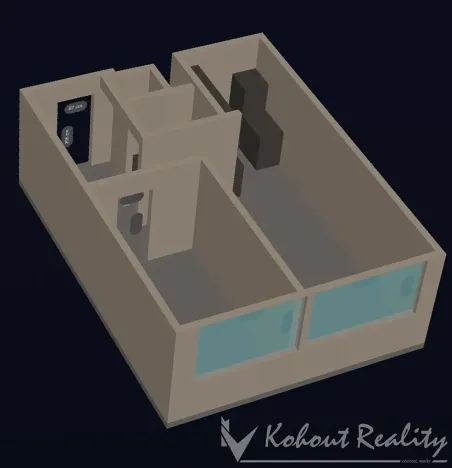 Pronájem bytu 2+kk, Praha - Horní Měcholupy, Nad přehradou, 45 m2