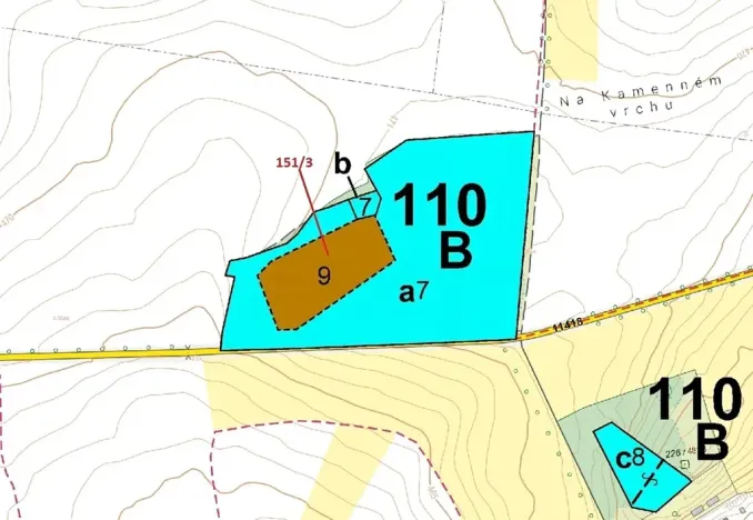 Dražba lesa, Buková u Příbramě, 9307 m2