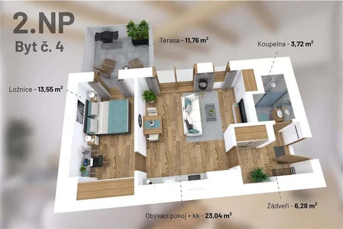 Prodej bytu 2+kk, Jablonec nad Nisou, Revoluční, 47 m2
