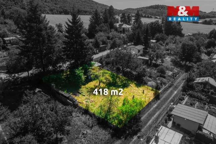 Prodej zahrady, Kuřim, 418 m2