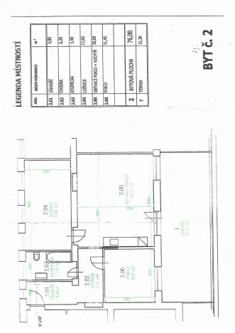 Pronájem bytu 3+kk, Děčín, Resslova, 76 m2