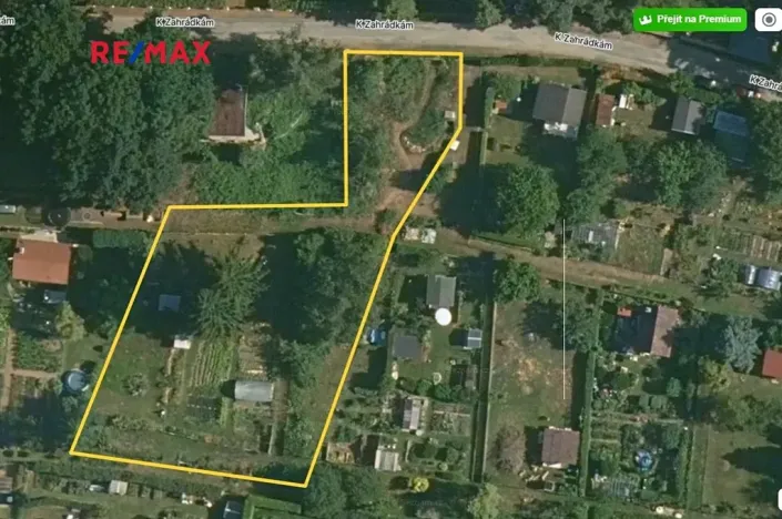 Prodej zahrady, Kamenice, 1533 m2