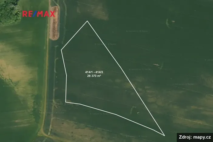 Prodej pole, Chleby, 87342 m2