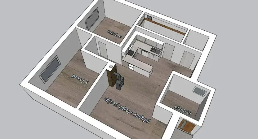 Prodej rodinného domu, Chocerady, 94 m2