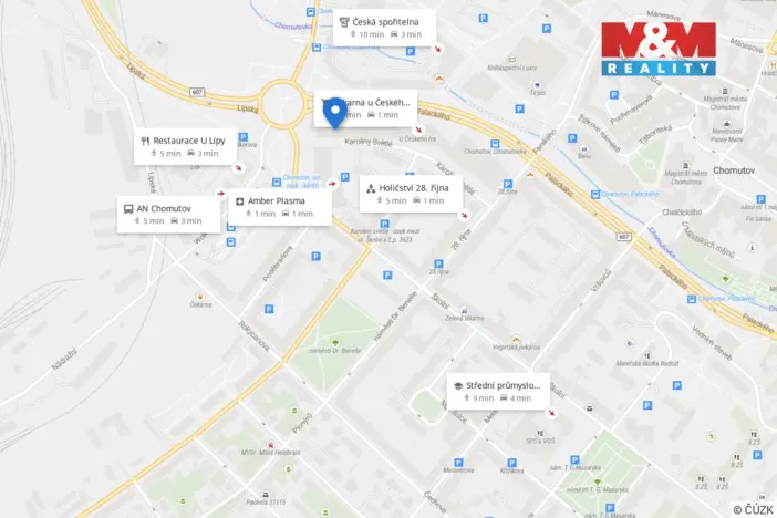 Prodej bytu 1+1, Chomutov, Palackého, 36 m2