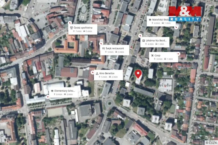 Prodej bytu 3+1, Benešov, Bezručova, 57 m2