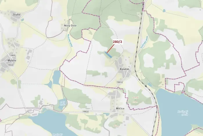 Dražba lesa, Kovčín, 4872 m2