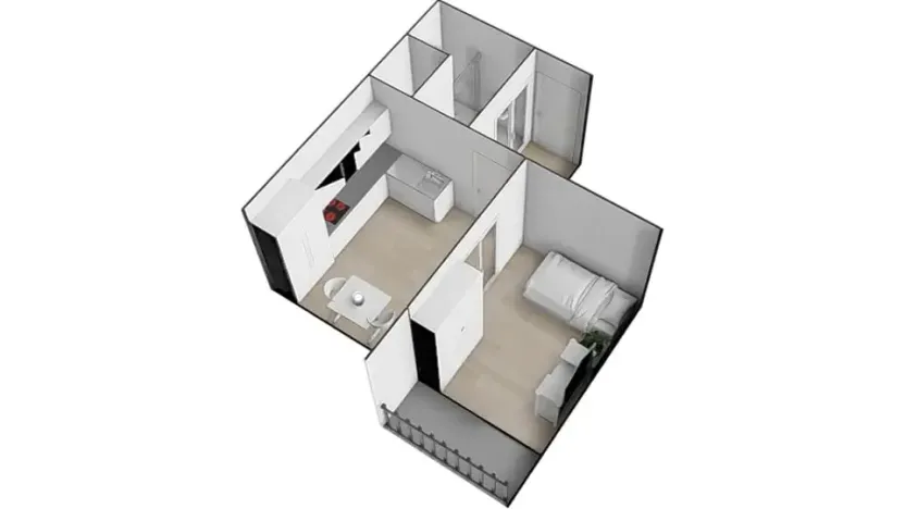 Pronájem bytu 1+1, Brno, Prokofjevova, 36 m2