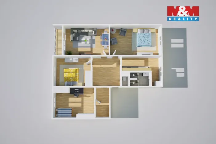 Pronájem bytu 4+1, Krupka - Maršov, Karla Čapka, 101 m2