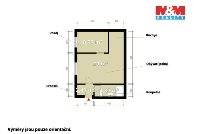 Prodej bytu 2+kk, Tlučná, Tlučenská kolonie, 40 m2