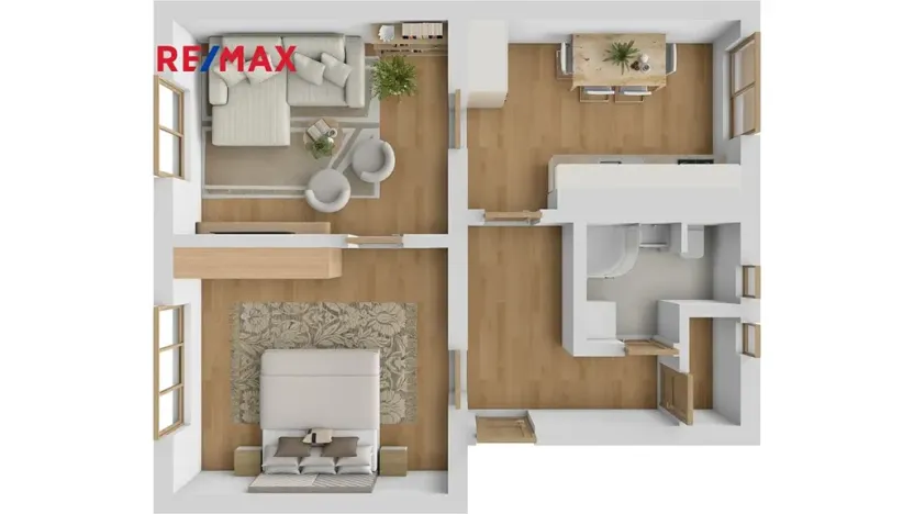 Prodej bytu 2+1, Slaný, Smetáčkova, 50 m2