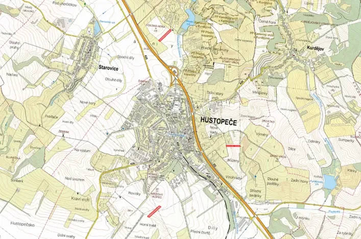 Prodej pole, Hustopeče, 24575 m2