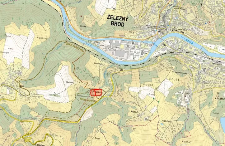 Prodej louky, Železný Brod, 5198 m2