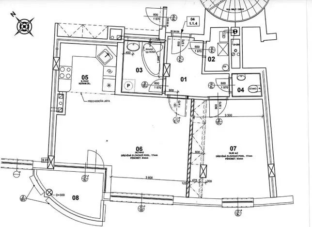 Prodej bytu 2+kk, Praha - Libeň, Nad Okrouhlíkem, 66 m2