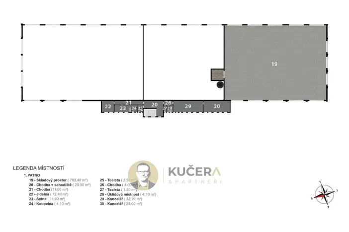 Prodej skladu, Kostelec nad Labem, Neratovická, 3457 m2
