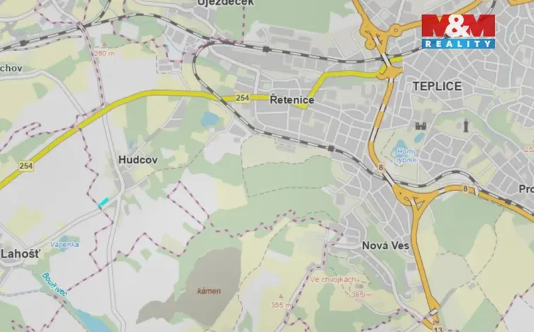 Prodej pole, Teplice - Hudcov, 2914 m2