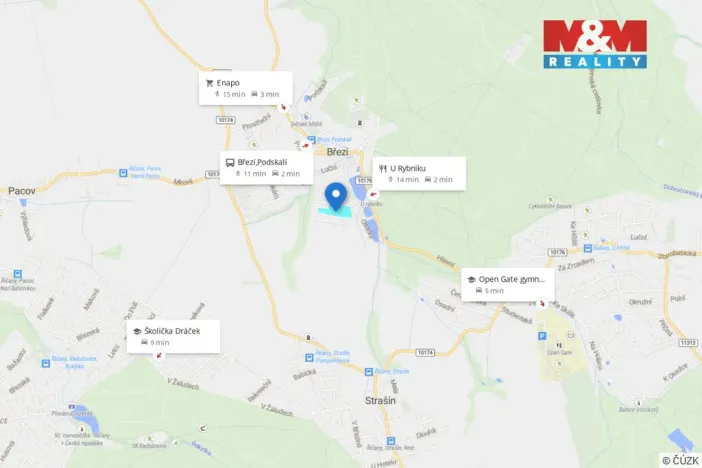 Prodej pozemku pro bydlení, Březí, Vínová, 1000 m2