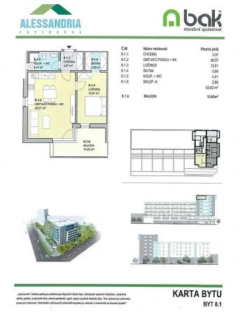 Pronájem bytu 2+kk, Hradec Králové, Kubelíkova, 54 m2