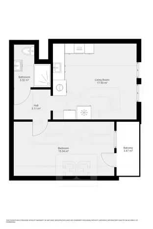 Pronájem bytu 2+kk, Liberec, 42 m2