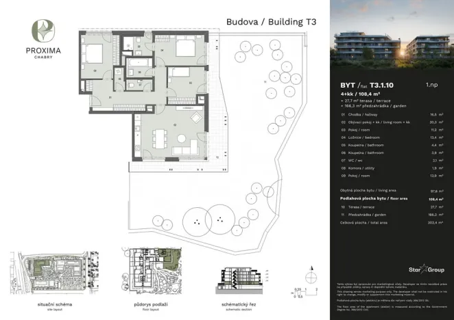 Prodej bytu 4+kk, Praha - Dolní Chabry, Ploskovická, 108 m2