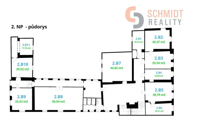 Pronájem kanceláře, Mikulov, Náměstí, 26 m2