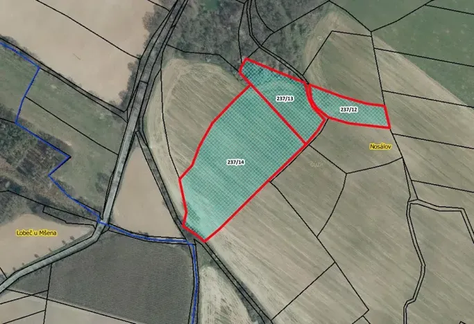 Prodej pole, Nosálov, 20721 m2