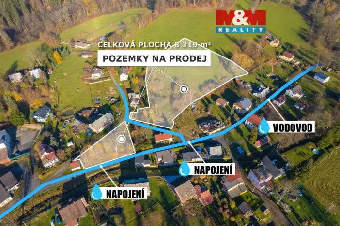Prodej pozemku pro bydlení, Chřibská - Horní Chřibská, 8319 m2