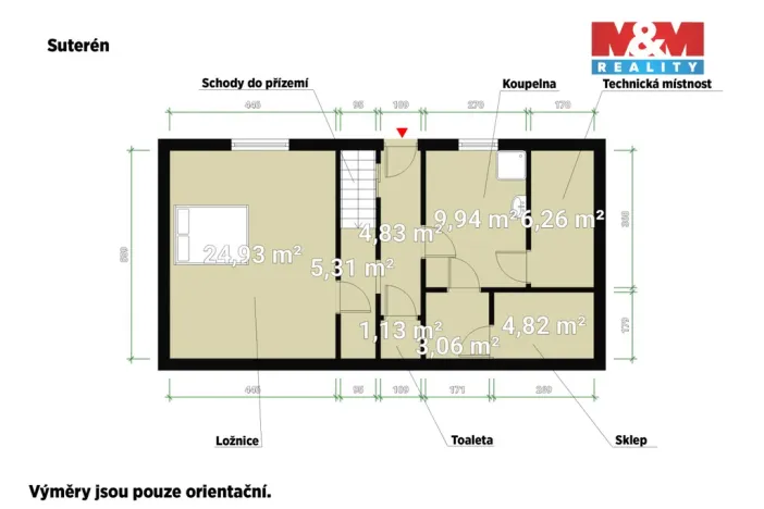 Prodej rodinného domu, Kladruby, Husova, 131 m2