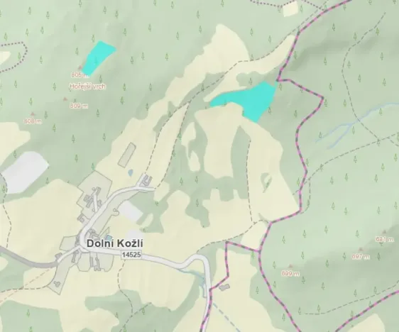 Prodej podílu lesa, Vlachovo Březí, 2714 m2