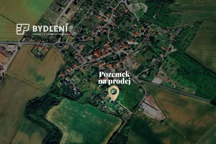 Prodej pozemku pro bydlení, Střemy, 858 m2