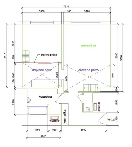 Prodej bytu 2+kk, Praha - Holešovice, Veverkova, 55 m2