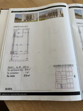 Prodej bytu 1+kk, Rruga Viena, Golem, Albánie, 37 m2