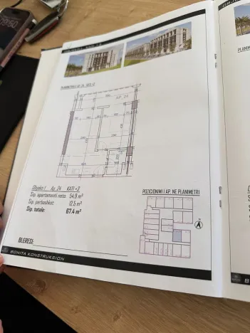 Prodej bytu 1+kk, Rruga Viena, Golem, Albánie, 37 m2