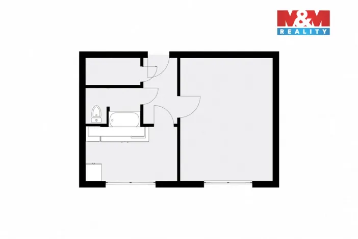 Pronájem bytu 1+1, Smiřice, Komenského, 37 m2