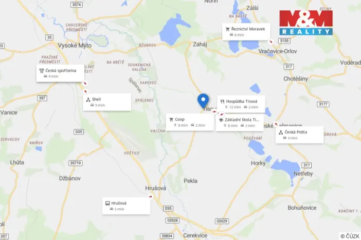 Pronájem rodinného domu, Tisová, 480 m2