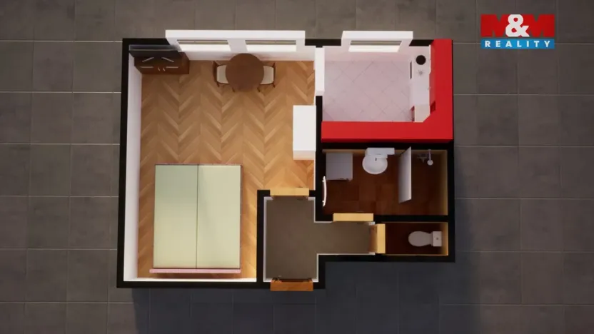 Pronájem bytu 1+kk, Dolní Poustevna, Vilémovská, 25 m2