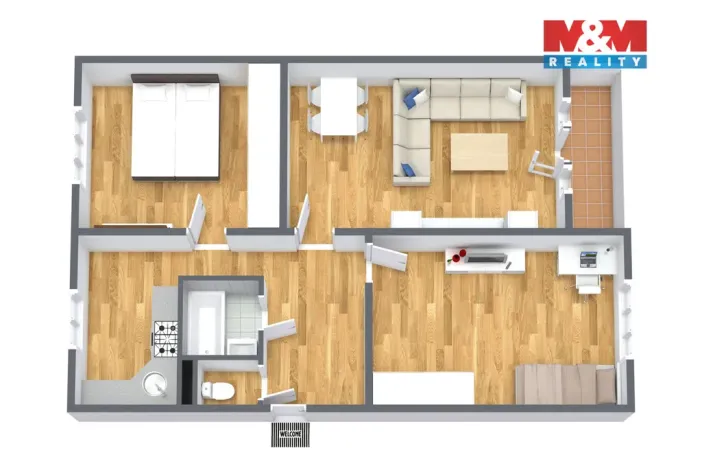 Prodej bytu 3+1, Sokolov, Rokycanova, 71 m2