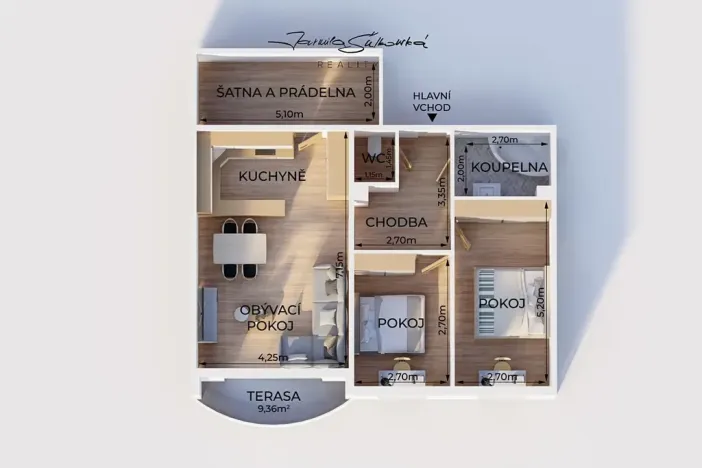 Prodej bytu 3+kk, Olomouc, Fischerova, 76 m2