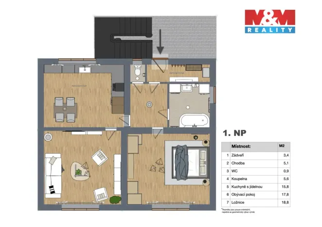 Prodej rodinného domu, Vodochody, U Studánky, 135 m2