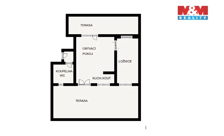 Pronájem bytu 2+kk, Praha - Nové Město, V tůních, 38 m2