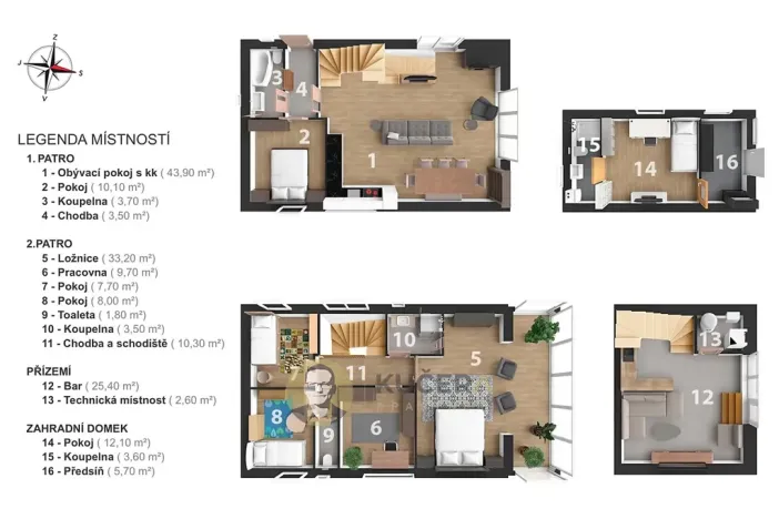Prodej rodinného domu, Štěchovice, 160 m2