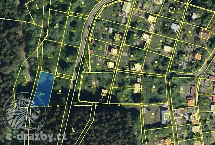 Dražba pozemku, Vamberk, 968 m2