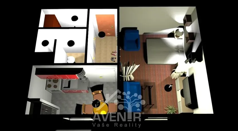 Prodej bytu 1+1, Desná, Krátká, 32 m2