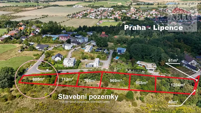 Prodej pozemku pro bydlení, Praha, 805 m2