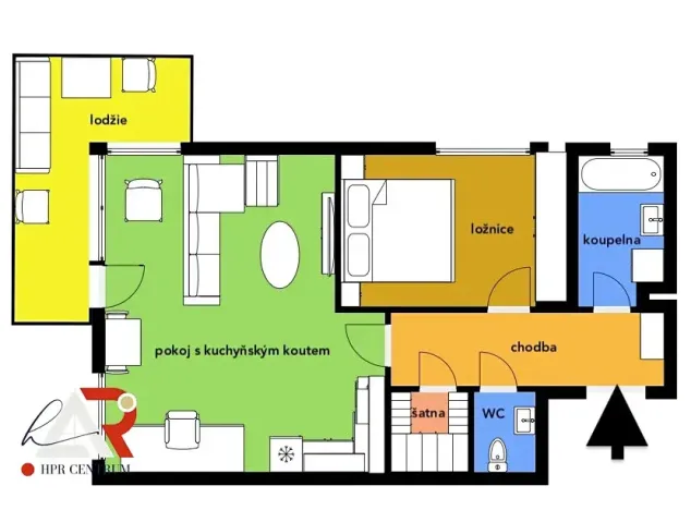 Prodej bytu 2+kk, Brno, U Červeného mlýna, 73 m2