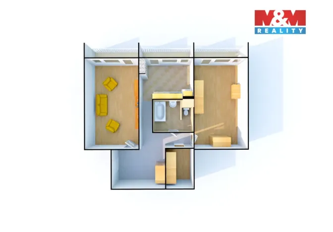 Pronájem bytu 2+1, Děčín - Děčín III-Staré Město, Oblouková, 74 m2