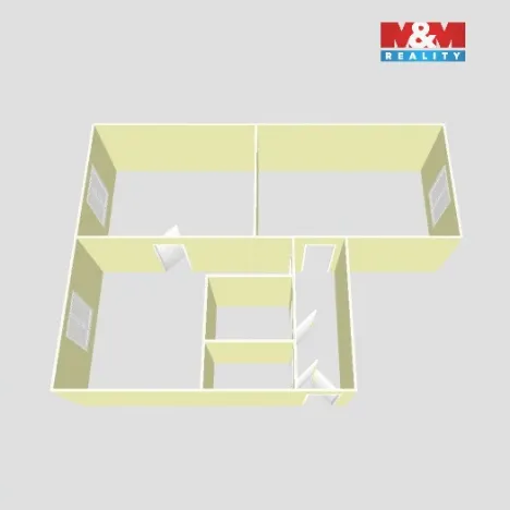 Prodej bytu 2+1, Duchcov, Jungmannova, 51 m2