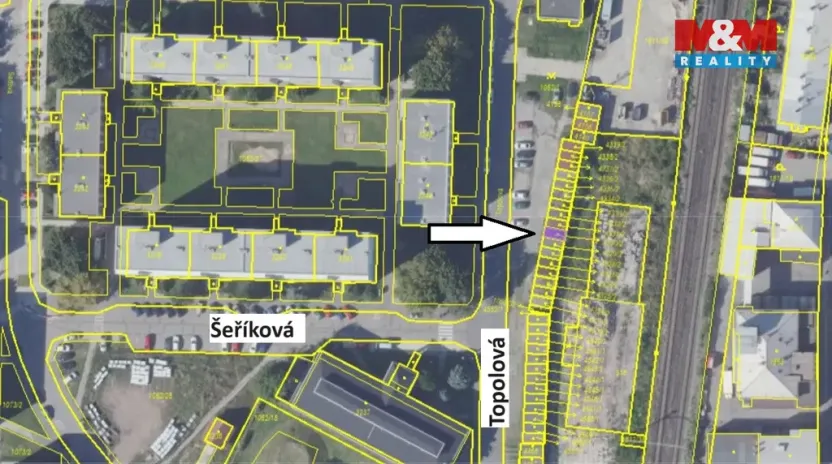 Pronájem garáže, Nymburk, Topolová, 18 m2